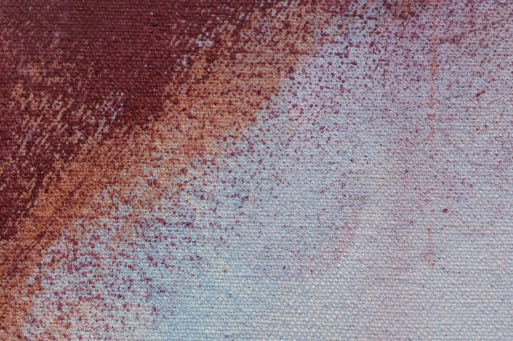 After the Gallop. Texture and color detail.
