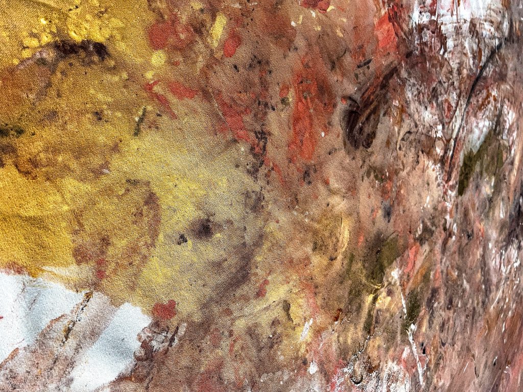 Carezze. Colour and texture detail.