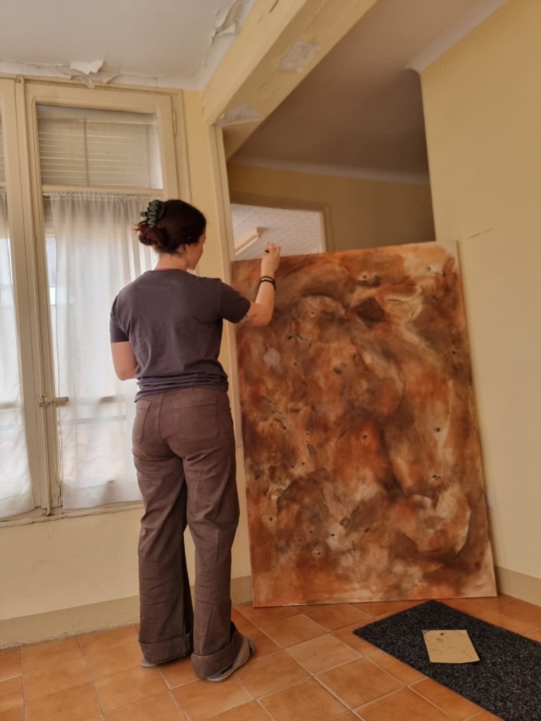 C. Valentinis at her studio.