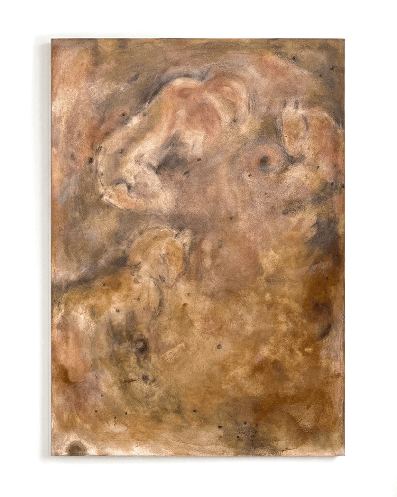 Asterope (2026) Berlin natural local stone pigments with custom rye-based binder & egg tempera on canvas 100 x 70 cm